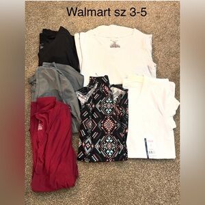 Women’s Walmart shirt bundle all size 3-5. I think it’s the no boundaries brand